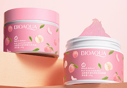 Пілінг — скатка для обличчя та тіла Bioaqua Peach Fruit Acid Exfoliating з екстрактом персика, 140 г