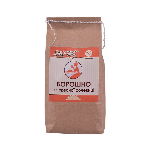 Мука из красной чечевицы без глютена "Ms. Tally" 1 кг (ID#2029432434 ...