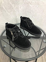 Чоловічі зимові черевики уги UGG унісекс H4070 чорні