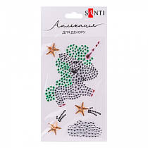 Аплікація SANTI зі страз самоклеючих Unicorn 9,5*15 см 742537