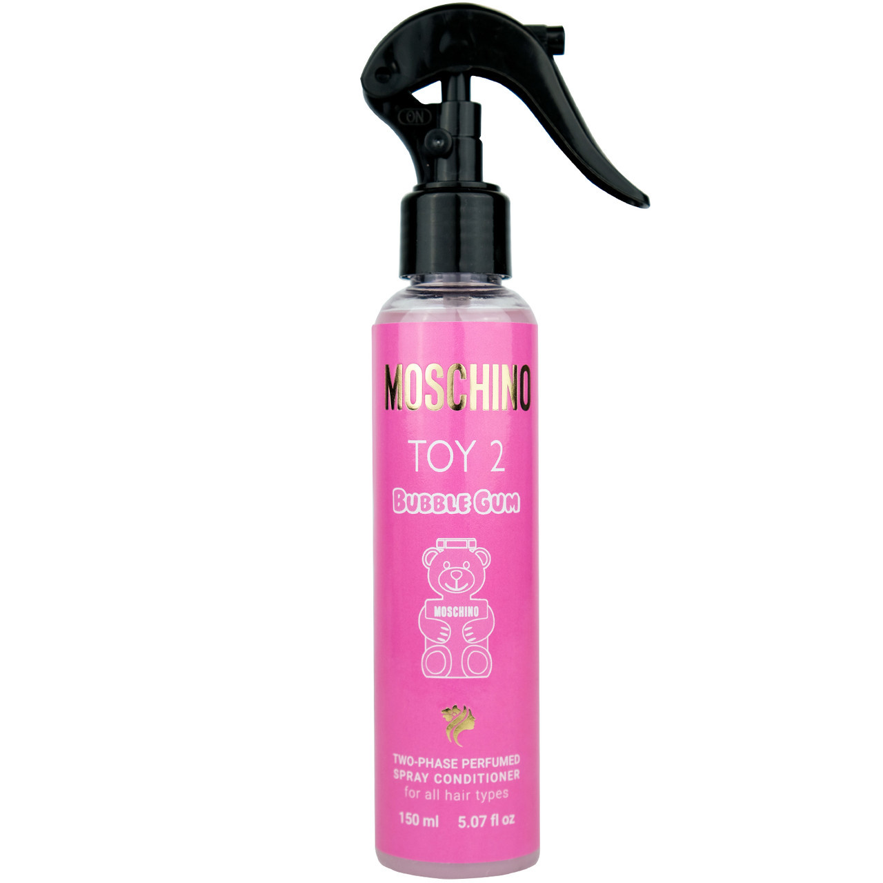 Двофазний парфумований спрей-кондиціонер для волосся Moschino Toy 2 Bubble Gum Brand Collection 150 мл