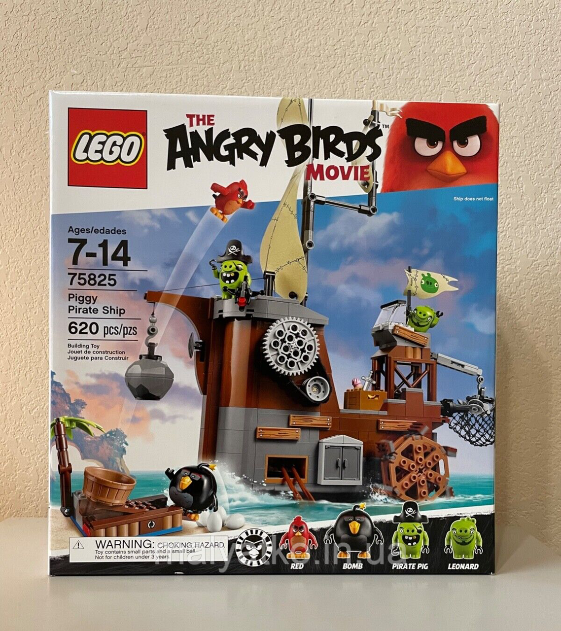 Лего Lego Angry Birds Піратський корабель свинок 75825 Movie Piggy Pirate Ship, фото 1