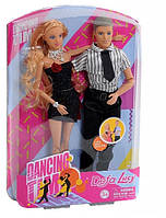 Кукла типа Барби с Кеном, семья DEFA 8386-BF на шарнирах (Черный) at