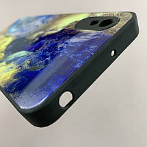 Чохол для Xiaomi Redmi 9A мармуровий чохол із захистом камери на телефон сяомі редмі 9а чорний q7k, фото 5