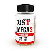 Жирные кислоты MST Omega 3 Triglyceride, 90 капсул CN13372 DS