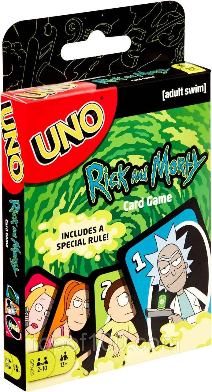 Настільна гра Uno Rick and Morty (Уно: Рік і Морті)