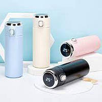 УЦЕНКА!! Термос Vacuum 420 мл - черный, розовый, голубой, бежевый