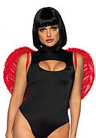 Leg Avenue Marabou feather devil wings Red at