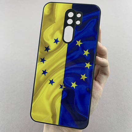Чохол для Xiaomi Redmi 9 чохол Україна ЄС із захистом камери на телефон сяомі редмі 9 чорний q7k, фото 1