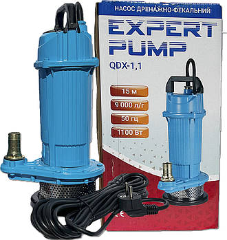 Насос дренажний EXPERT PUMP QDX 1.1 для брудної води, відкачування септиків