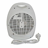 Тепловентилятор спіральний Grunhelm FH-03 1800 – 2000 Вт 2 режима роботи до 20 м² з функцією вентилятора, фото 4