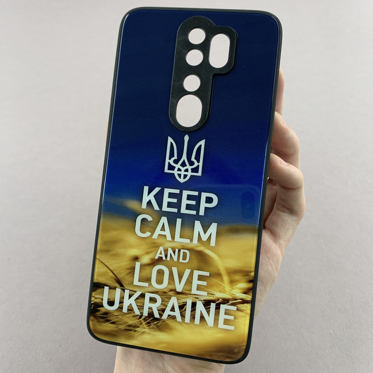 Чохол для Xiaomi Redmi Note 8 Pro чохол Love Ukraine із захистом камери на сяомі редмі нот 8 про чорний q7k