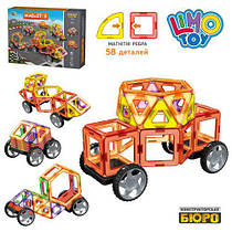 Конструктор магнітний Машини 58 деталей LT3002