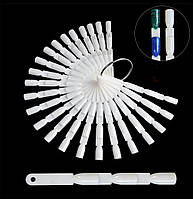 Тіпси для зразків на кільці потрійні матові 13 см, 50 шт. (150 тіпс)