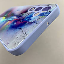 Чохол для Samsung Galaxy A24 4G A245F чохол з мармуровим візерунком захистом камери на самсунг а24 4г бузковий q7k, фото 5