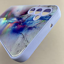 Чохол для Samsung Galaxy A14 4G / 5G чохол з мармуровим візерунком із захистом камери на самсунг а14 бузковий q7k, фото 5