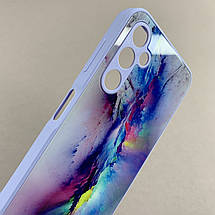 Чохол для Samsung Galaxy A14 4G / 5G чохол з мармуровим візерунком із захистом камери на самсунг а14 бузковий q7k, фото 4