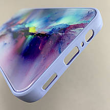 Чохол для Samsung Galaxy A14 4G / 5G чохол з мармуровим візерунком із захистом камери на самсунг а14 бузковий q7k, фото 6