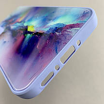 Чохол для Samsung Galaxy A34 5G A346E чохол з мармуровим візерунком захистом камери на самсунг а34 5г бузковий q7k, фото 6