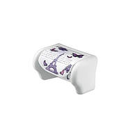 Держатель для туалетной бумаги ,16.5*11.5*11.5 см. Дизайн:Париж ТМ Elif Plastik