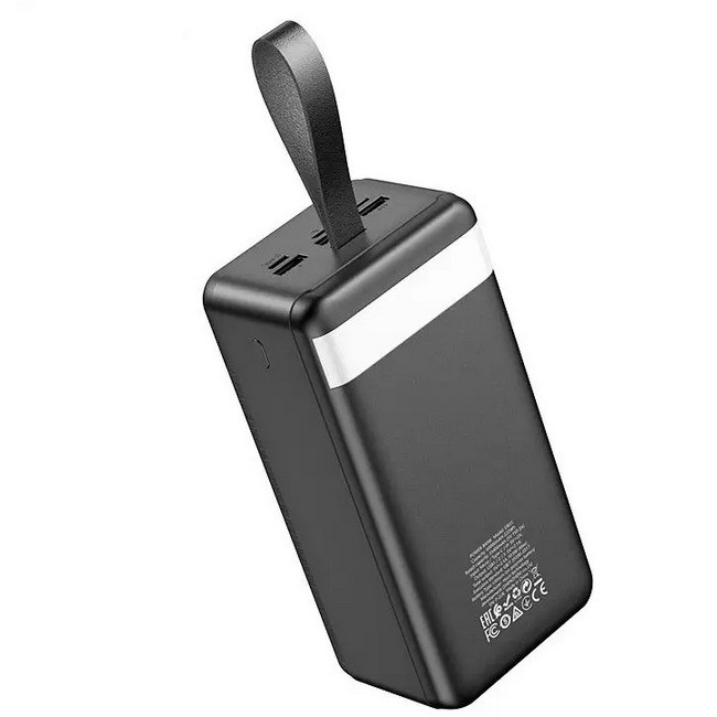 УМБ повербанк 60000mAh Power Bank Hoco DB31 3USB Type-C Lightning Black, фото 1
