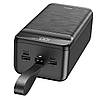 УМБ повербанк 60000mAh Power Bank Hoco DB31 3USB Type-C Lightning Black, фото 3