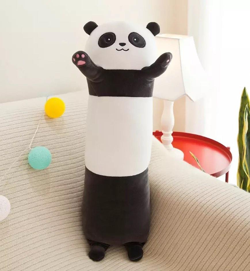 Кіт-батон панда 110 см. М'яка плюшева Іграшка панда батон 110 см, Довга плюшева іграшка-подушка..