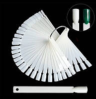 Палітра - віяло на кільці матові на 50 зразків квадратні