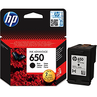 Картридж HP 650 Black Original (CZ101AE) оригинальный, чёрный, струйный, с пигментными чернилами (4.5ml)