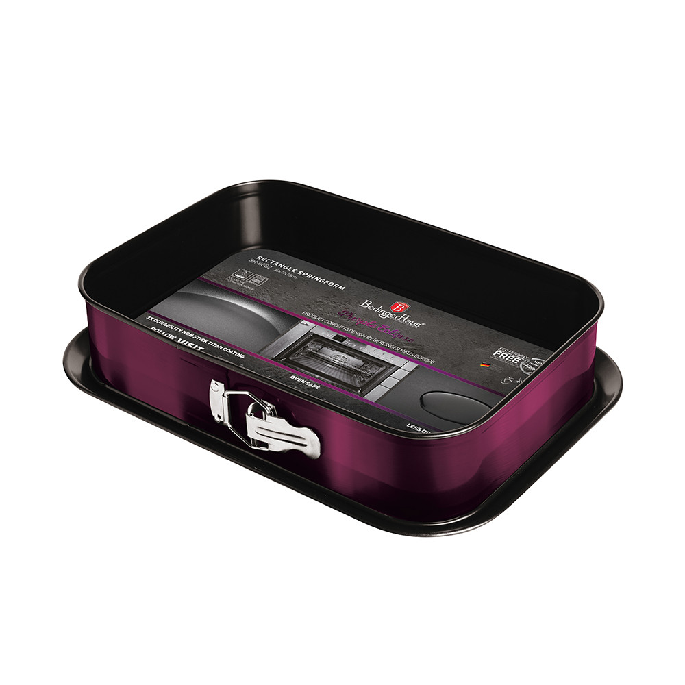 Форма для випічки прямокутна роз'ємна Berlinger Haus Purple Eclipse Collection 39x27.5x8 см 6802BH