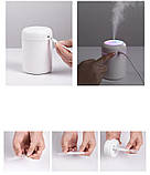 Зволожувач повітря для салону авто та кімнати H2O DQ107 білий на 300 мл, фото 5