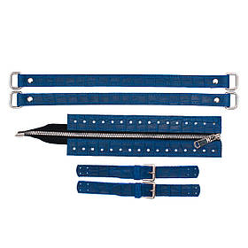 Комплект для сумки Меган зі шкіри, колір Електрик рептилія