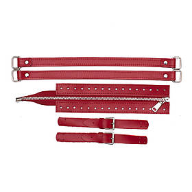 Комплект для сумки Меган зі шкіри, колір Червоний