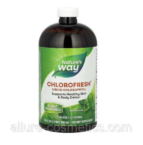 Рідкий хлорофіл з ароматом м'яти Nature's way Chlorofresh 480 мл