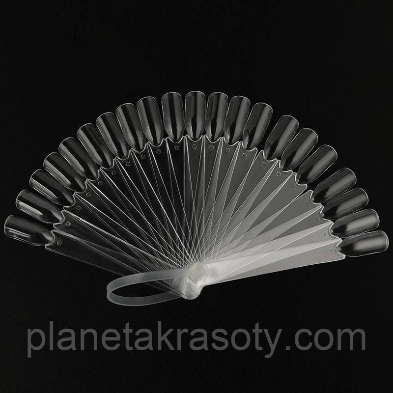 Віяло для зразків, 32 тіпси , прозорий, фото 1