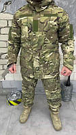 Тактический зимний костюм на Omni-Heat мультикам рипстоп Военный костюм куртка комбинезон на Тинсулейте XL