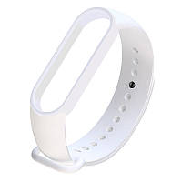 Силиконовый ремешок для фитнес-браслета Mi band M6/7/8 (Белый)