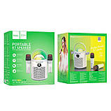 Портативна Bluetooth колонка HOCO Pearlessent BS59 з 2 мікрофонами, сіра, фото 4