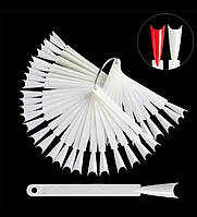 Типси для зразків на кільці френч, матові, 50 шт