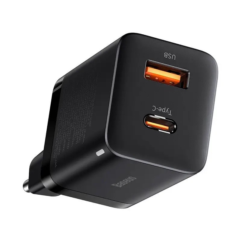 Блок зарядки USB Type C BASEUS CCSUPP-E01 QC Black, фото 1