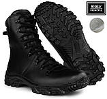 Розпродаж! Берці армійські шкіряні зимові на хутрі "Bundes" вологостійкі чорні без вставок, армійські черевики для ЗСУ, фото 2