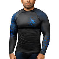 Рашгард Hayabusa Geo Long Sleeve, длинный рукав, размер M, цвет синий