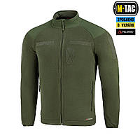 M-Tac Чоловіча зимова військова флісова кофта-куртка олива на блискавці Combat Fleece Polartec Тактична фліска