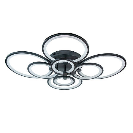 Стельова LED люстра, світлодіодний світильник Sunlight чорний 5332/2+2+2+2, фото 3