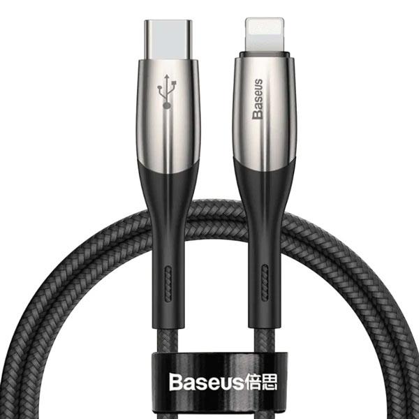 Кабель зарядный Lightning Baseus Type-C to Lightning Horizontal Data Cable PD 18W 1 м Black (CATLSP-01)