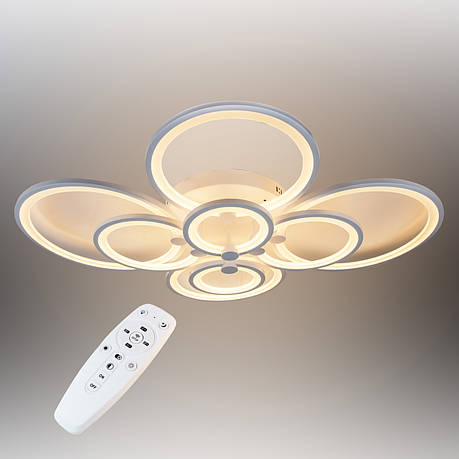 Стельова LED люстра, світлодіодний світильник Sunlight білий 5332/2+2+2+2, фото 1