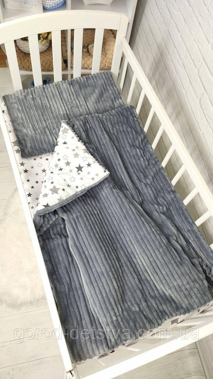 Комплект постільної білизни в ліжечко 120*60 см польська бавовна: наволочка підковдра простирадло, фото 1