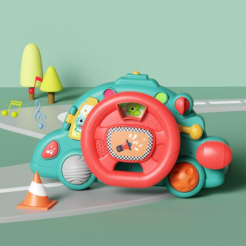 Музичне кермо на коляску, кріплення на липучці, світло, звук