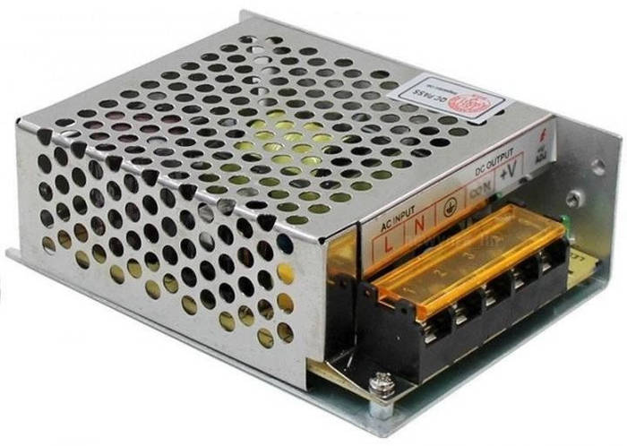 Блок питания 12V 3.5А METAL, перфорированный адаптер, импульсный блок ...