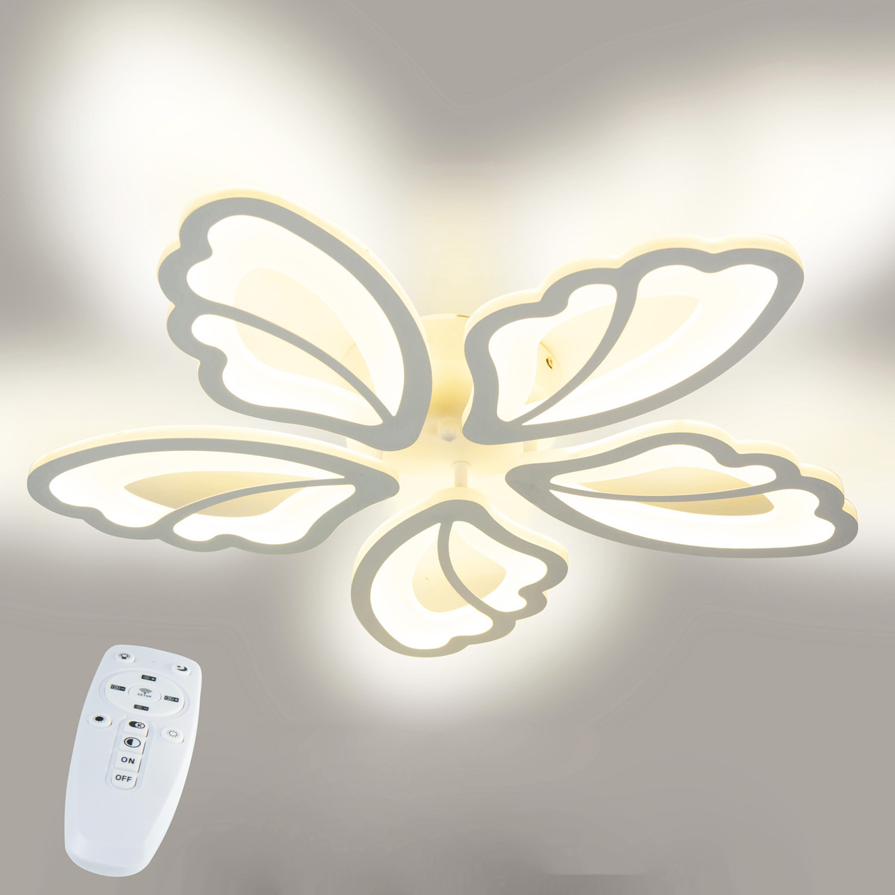 Стельова LED люстра, світлодіодний світильник Sunlight білий L77045/5